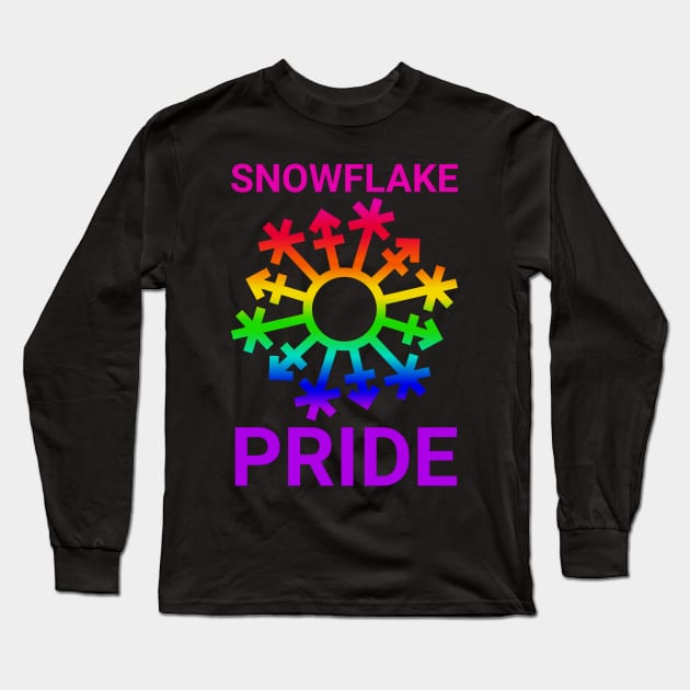 Snowflake Pride - rainbow Long Sleeve T-Shirt by GenderConcepts